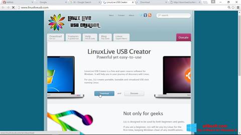 Screenshot LinuxLive USB Creator untuk Windows 8