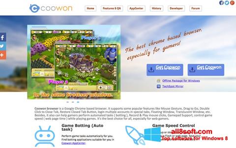 Screenshot Coowon Browser untuk Windows 8