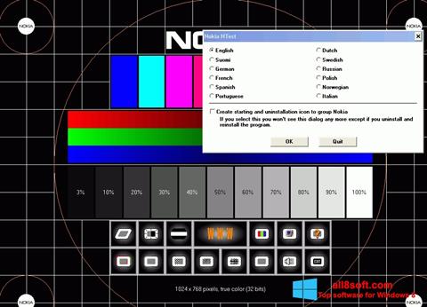 Screenshot Nokia Monitor Test untuk Windows 8