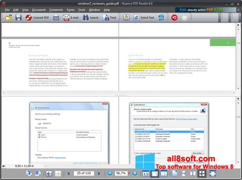 Screenshot Nuance PDF Reader untuk Windows 8