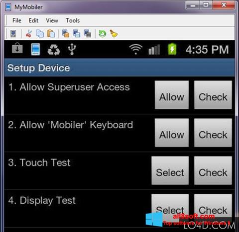 Screenshot MyMobiler untuk Windows 8