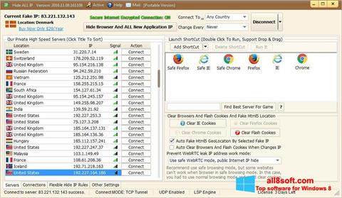 Screenshot Hide ALL IP untuk Windows 8