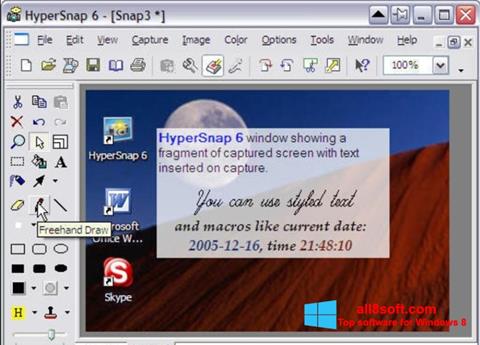 Screenshot HyperSnap untuk Windows 8