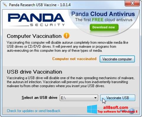 Screenshot Panda USB Vaccine untuk Windows 8