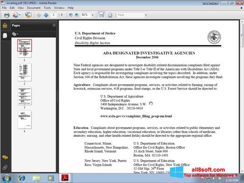 Screenshot Adobe Reader untuk Windows 8