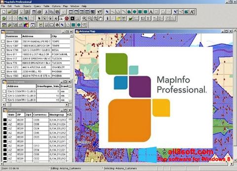 Screenshot MapInfo Professional untuk Windows 8