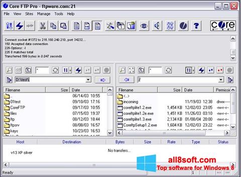 Screenshot Core FTP untuk Windows 8