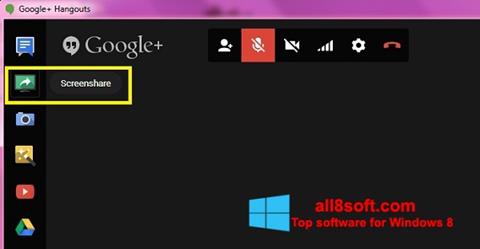 Screenshot Hangouts untuk Windows 8