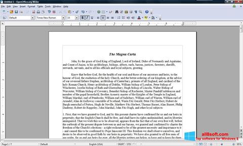 Screenshot OpenOffice untuk Windows 8