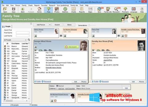 Screenshot Family Tree Builder untuk Windows 8