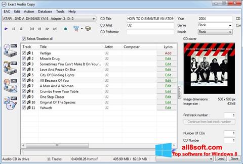 Screenshot Exact Audio Copy untuk Windows 8