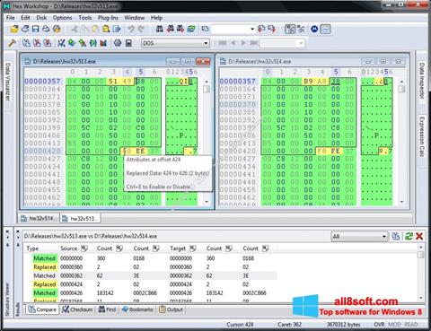 Screenshot Hex Workshop untuk Windows 8