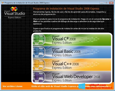 Screenshot Microsoft Visual Studio Express untuk Windows 8