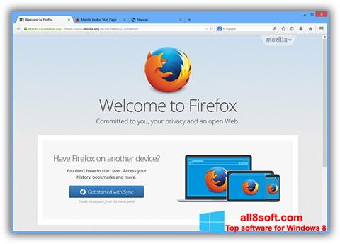 Screenshot Mozilla Firefox Offline Installer untuk Windows 8