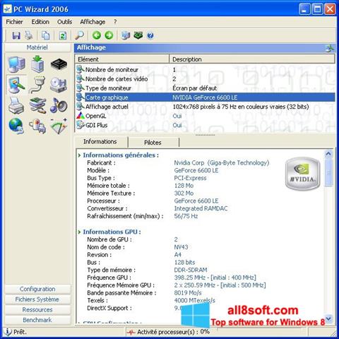Screenshot PC Wizard untuk Windows 8