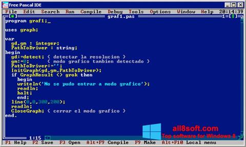 Screenshot Free Pascal untuk Windows 8