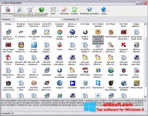 Screenshot Revo Uninstaller Pro untuk Windows 8