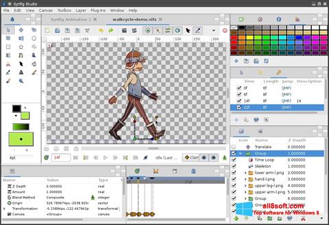 Screenshot Synfig Studio untuk Windows 8