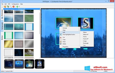 Screenshot DVDStyler untuk Windows 8