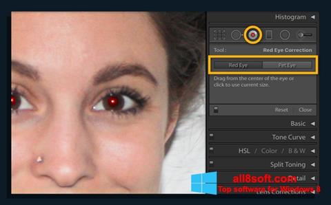 Screenshot Red Eye Remover untuk Windows 8