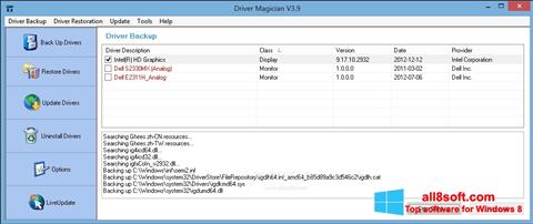 Screenshot Driver Magician untuk Windows 8