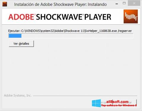Screenshot Adobe Shockwave Player untuk Windows 8