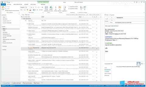 Screenshot Microsoft Outlook untuk Windows 8