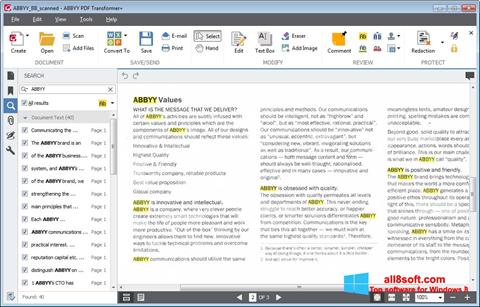 Screenshot ABBYY PDF Transformer untuk Windows 8