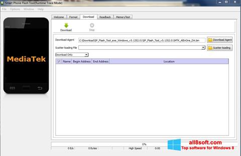 Screenshot FlashTool untuk Windows 8