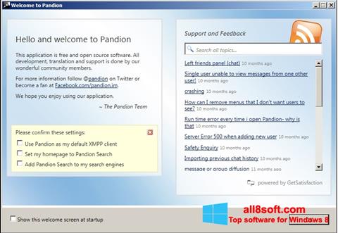 Screenshot Pandion untuk Windows 8