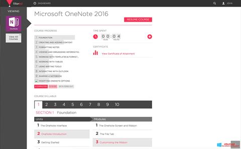 Screenshot Microsoft OneNote untuk Windows 8