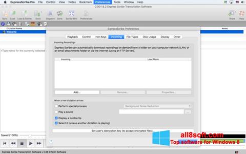 Screenshot Express Scribe untuk Windows 8