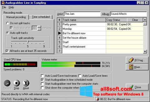 Screenshot Audiograbber untuk Windows 8