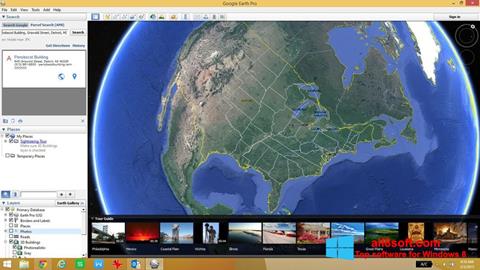 Screenshot Google Earth untuk Windows 8