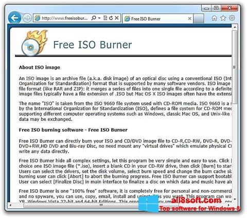 Screenshot ISO Burner untuk Windows 8