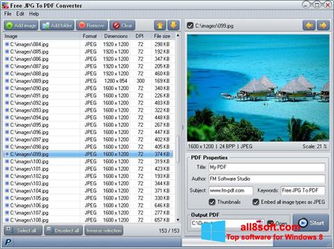 Screenshot Image To PDF Converter untuk Windows 8