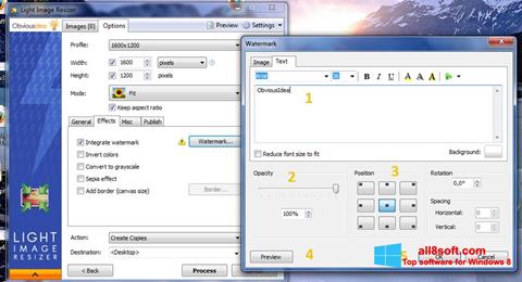 Screenshot Light Image Resizer untuk Windows 8