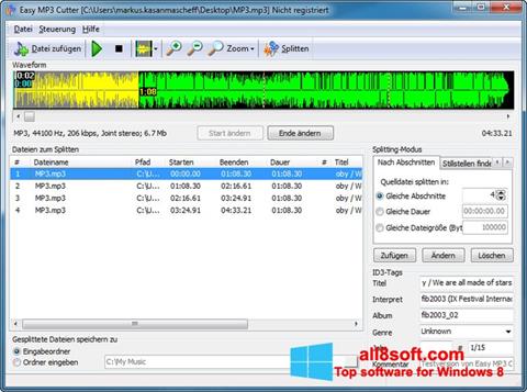 Screenshot MP3 Cutter untuk Windows 8