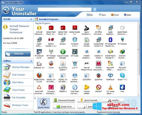 Screenshot Your Uninstaller untuk Windows 8