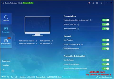 Screenshot Baidu Antivirus untuk Windows 8