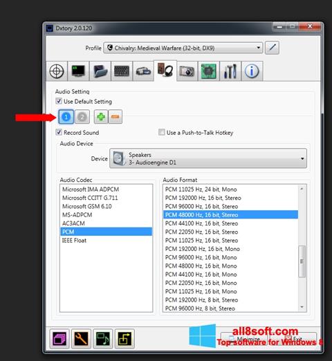 Screenshot Dxtory untuk Windows 8