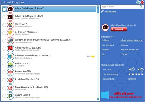 Screenshot Advanced Uninstaller PRO untuk Windows 8