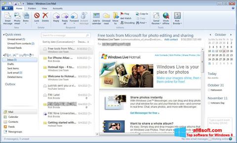 Screenshot Windows Live Mail untuk Windows 8