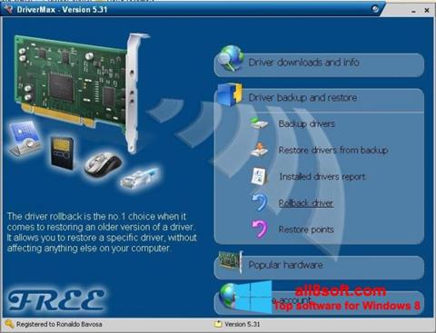 Screenshot Driver Cleaner untuk Windows 8