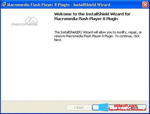 Screenshot Macromedia Flash Player untuk Windows 8