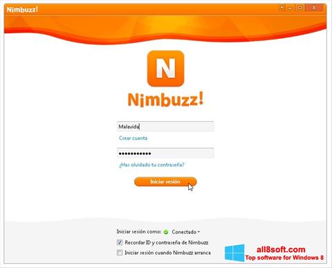 Screenshot Nimbuzz untuk Windows 8