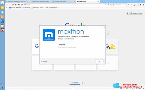 Screenshot Maxthon untuk Windows 8
