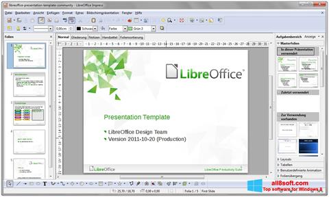 Screenshot LibreOffice untuk Windows 8