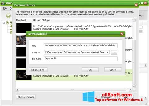 Screenshot Free Video Catcher untuk Windows 8