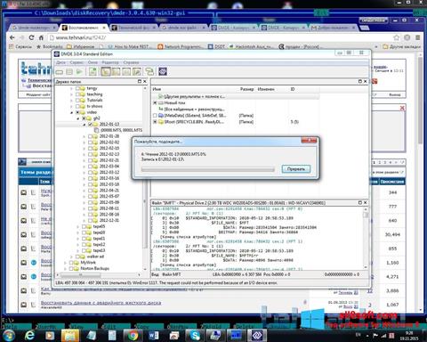 Screenshot DMDE untuk Windows 8